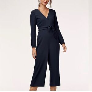 Aritzia Wilfred Ecoulement Long Sleeve Jumpsuit in Black Sz 2